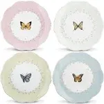 Lenox 6444731 Butterfly Meadow 4-Piece Dessert Plate Set