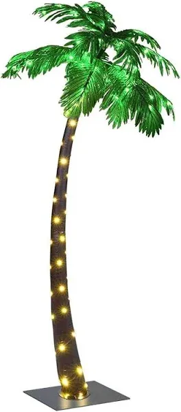 Lighted Palm Tree Perfect for Decorating Your Home Garden 5-Feet Corded Electric