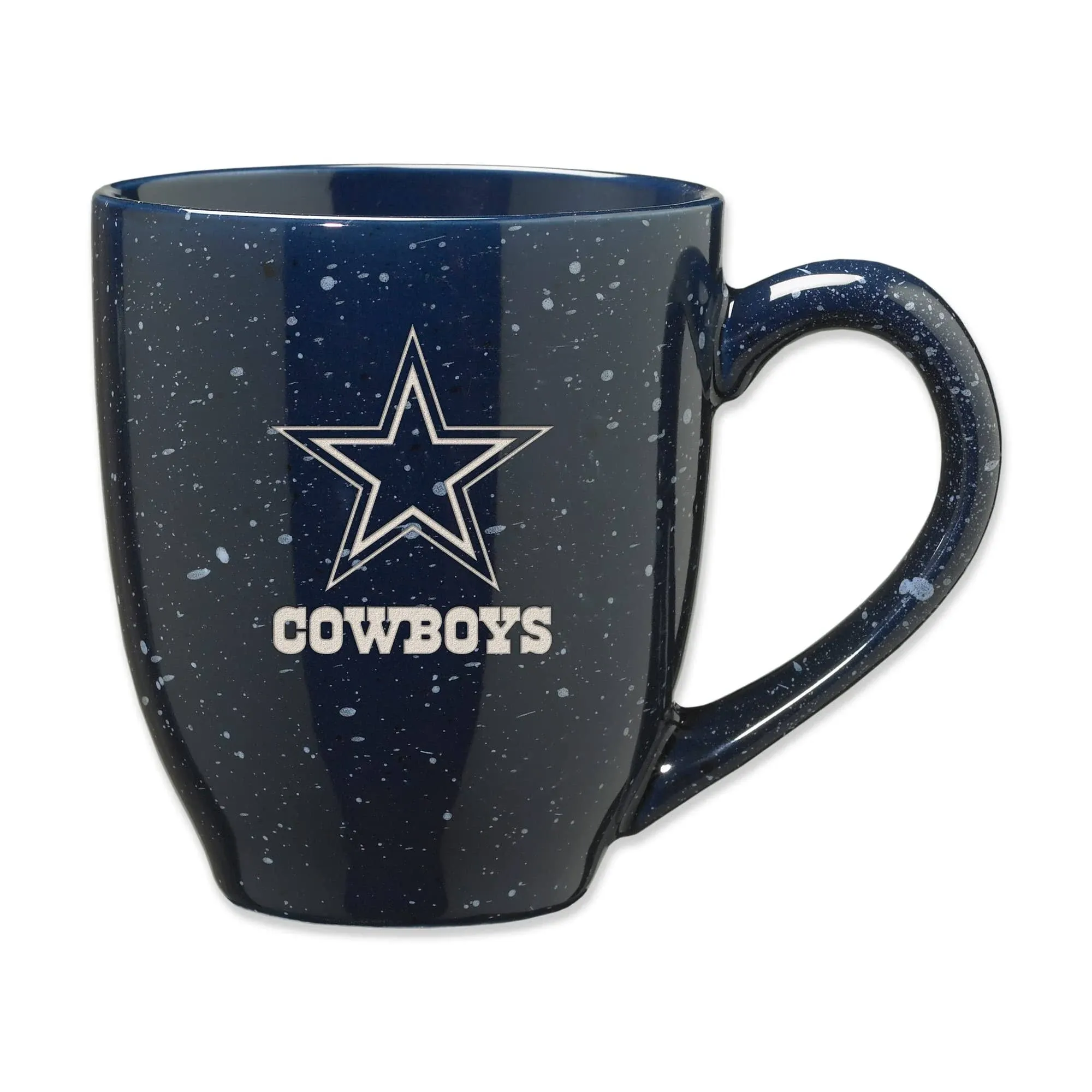 Rico Industries NFL Football Team Color Laser Engraved Speckled Ceramic Coffee Mug