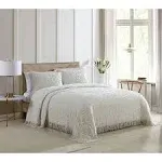 Medallion Chenille Bedspread, Queen, Ivory