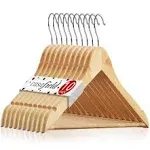 Casafield 10 Wooden Suit Hangers