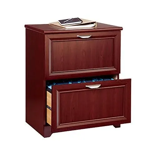 RealSpace 2-Drawer Lateral File, Dark Cherry