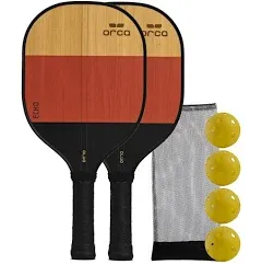 ORCA Echo Maple Wood Pickleball Paddle Deluxe Combo Set Free Shipping New