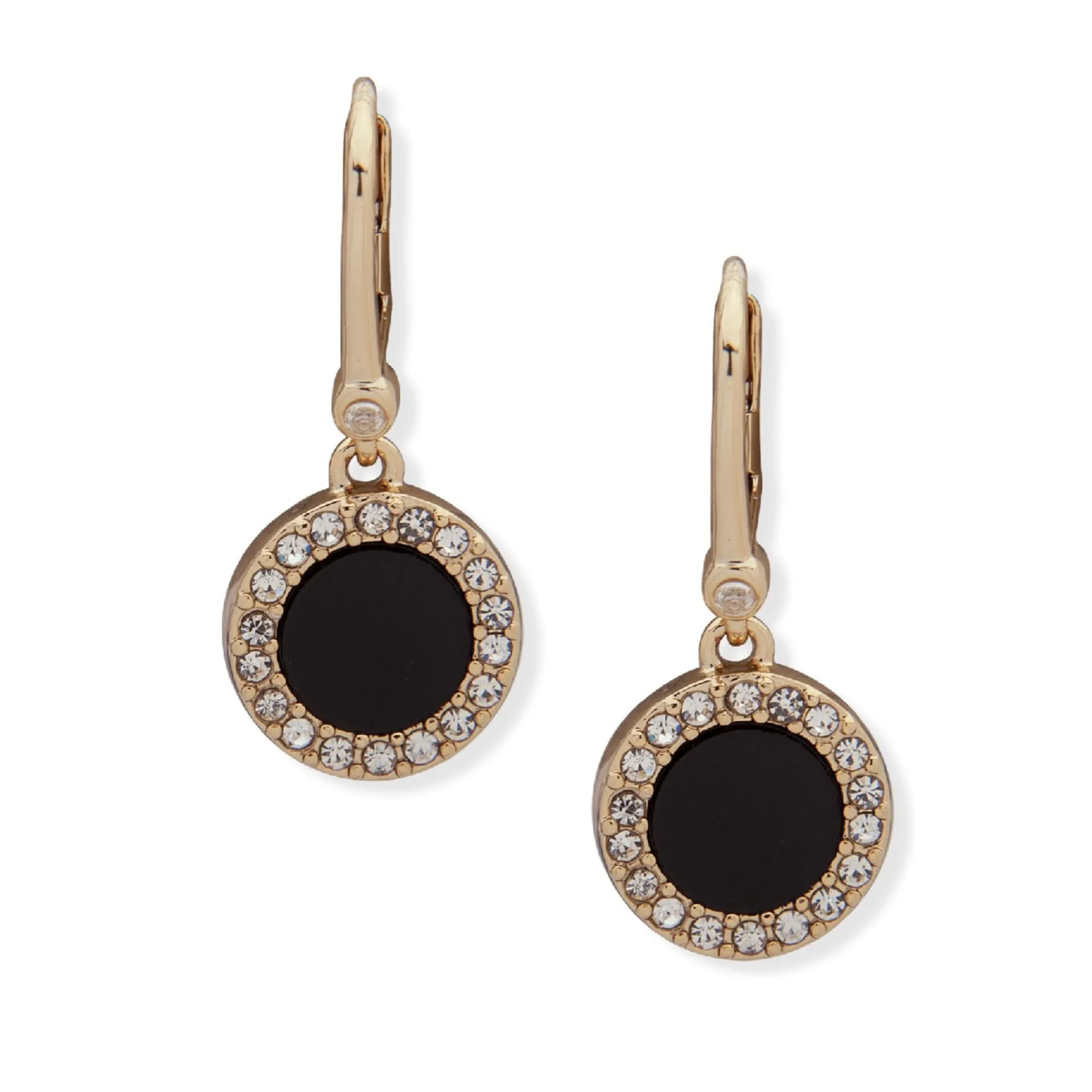 DKNY Pave &amp; Stone Small Drop Earrings