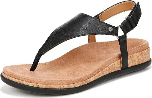 Vionic Women's Copal Kirra Fashionable Strappy Flat Sandals-Supportive Ladies Comfort Sandals That Includes a Concealed Orthotic Insole Sizes 5-12