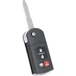 Key Fob Remote Replacement Fits for Mazda MX-5 Miata 2006 2007 2008 2009 2010 2011 2012 2013 2014 2015//Mazda 3 2010-2013/Mazda 6 2009-2013 BGBX1T478SKE125-01 Keyless Entry Remote Control BBM4-67-5RY