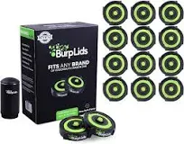 Burp Lids 14 Pack Curing Kit with New Auto Pump - Fits All Wide Mouth Mason Jar Containers - A Home Harvesting Essential. 14 Lids + Electric Auto