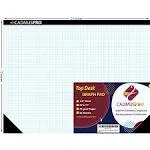 Large 22&#034;x17&#034; Desk Graph Paper Pad 1/4&#034; Quad Grid