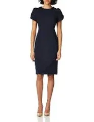 Calvin Klein Women's Tulip-Sleeve Sheath Dress