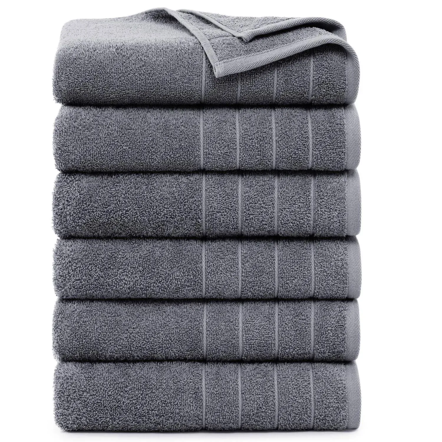 Casa Platino 2 Pack Bath Towels Set Ring Spun Cotton