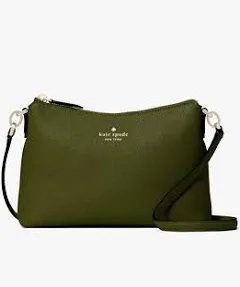 NWB Kate Spade Bailey Crossbody Army Green Leather Purse K4651 $299 Gift Bag FS