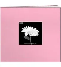 Pioneer 8 inch by 8 inch Postbound Frame Cover Memory Book, Dreamy Pink