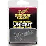 Meguiar's Professional Mirror Glaze Unigrit Sanding Block 2,000 Grit K2000 - Professional-Grade Sanding Block - Precise, Uniform Grit for Even Sanding That's Easy to Clean and Polish, 1 Sanding Block