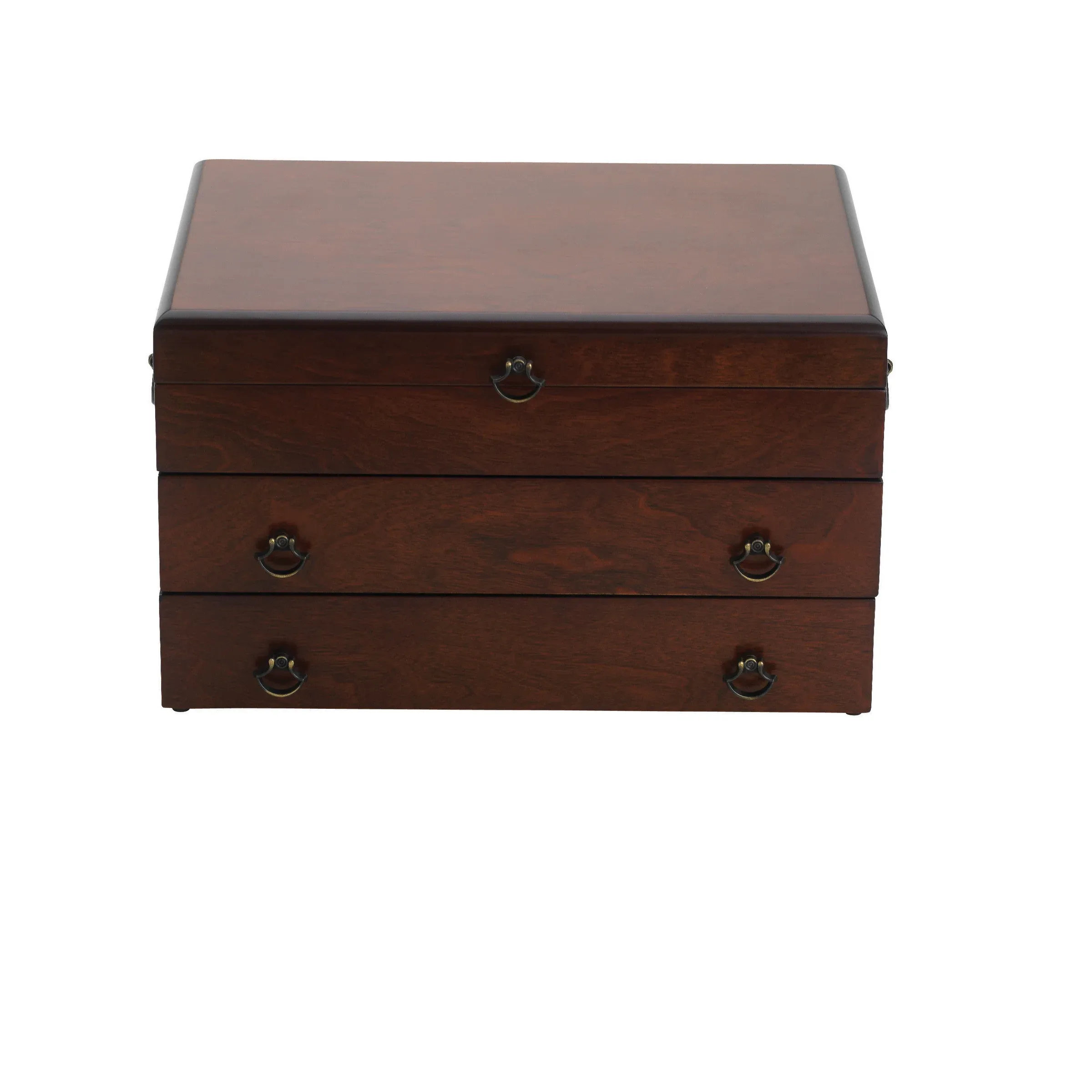 Bristol Grande Mahogany Silverware Chest with Brown Lining