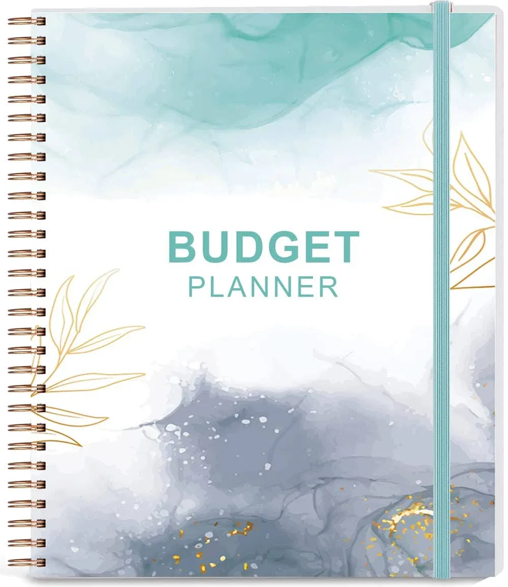 Budget Planner & Monthly Bill Organizer with Pockets. Expense Tracker Notebook, Budgeting Journal and Financial Planner Budget Book to Control Your