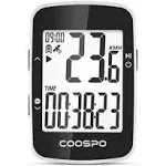 COOSPO Bike Computer Wireless GPS BC26, Bluetooth Cycle Computer GPS IPX7 Waterproof, Bike Speedometer Odometer with 2.3 Inch Auto-Backlight, Bicycle