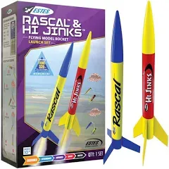 Estes Rascal and Hi Jinks Model Rocket Set w/Launch Pad #1499~NEW in BOX