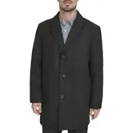 DOCKERS Men's Henry Wool Blend Top Coat