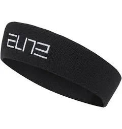 NIKE Elite Youth Unisex Basketball Headband White Dri-Fit Logo Head Band OSFM 