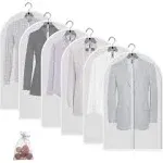 Garment Bags for Closet Storage Covers 24&#034;x40&#034;6 Pack, Translucent 