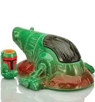 Geeki Tikis Star Wars Boba Fett's Starship 24-Ounce Punch Bowl With Mini Muglet