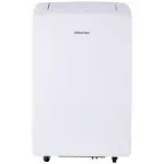 Hisense 8000-BTU DOE (115-Volt) White Vented Wi-Fi enabled Portable Air Conditioner with Remote Cools 350-sq ft