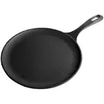 10.5 in. Cast Iron Comal Griddle and Crepe Pan, Seasoned