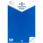 ALVIN Isometric Paper Pad 30 Sheets of 11" x 17" Model 1242-2, Drafting and Graph Paper, 20 Pound Acid-Free