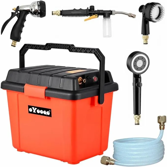 Rinse Kit 6.6-Gal Portable Shower System Outdoor shower Kit,High Pressure Campin