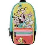 LOUNGEFLY Stationary Disney D100 Mickey and Friends Pencil CASE