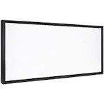 Kate and Laurel Sylvie Blank Framed Canvas Wall Art 18x40 Black Modern Empty ...