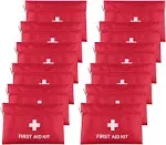 AOUTACC 12pcs Mini First Aid Kit Empty Bag, Travel Empty First Aid Kit Pouch ...