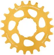 Wolf Tooth Single Speed Aluminum Cog: 16T, Compatible with 3/32&#034; chains, Red