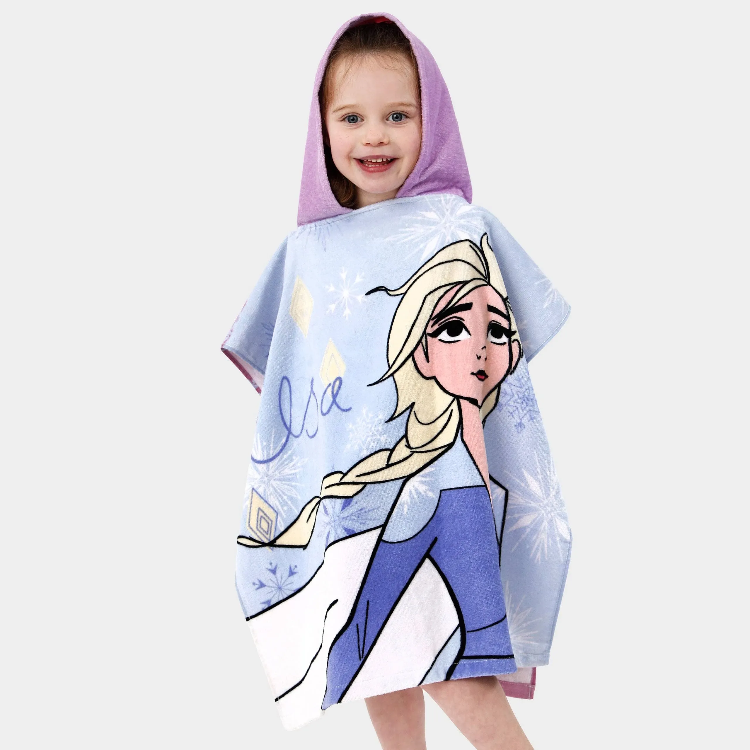 Disney Frozen Towel | Anna and Elsa Hooded Towel for Girls | Girls Towel Ponc...