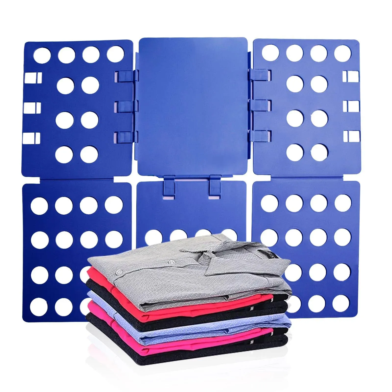 T-Shirt Clothes Fast Folder Folding Board Laundry For Adult Organizer Blue NEW