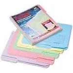 Pendaflex Printed Notes Folders 1/3 Cut Top Tab Letter Assorted 30/Pack