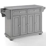 Crosley Alexandria Stainless Steel Top Kitchen Island - Gray