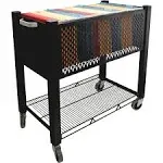 Vertiflex Instacart Open Top File Cart Black