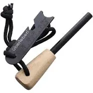 Zünden Fire Starter - The Pro - Traditional Ferro Rod with Handcrafted Wood H...