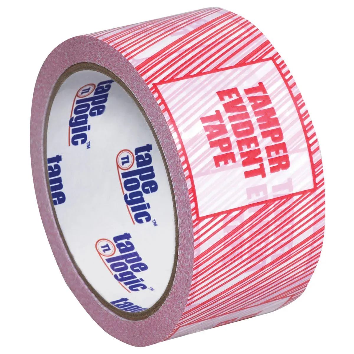 2&#034; x 110 yds. &#039;Tamper Evident&#039; Print Security Tape 2.5 Mil  (6 PACK)