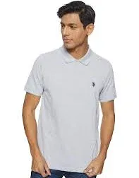 U.S. Polo Assn. Men's Classic Polo Shirt, Two-Button Closure Pique Polo Shirt, Summer Fashion Golf Shirt