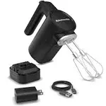 KitchenAid Go Cordless Hand Mixer with Battery - Black