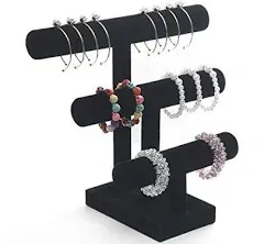 Wuligirl 3 Tier T-Bar Jewelry Display Stand