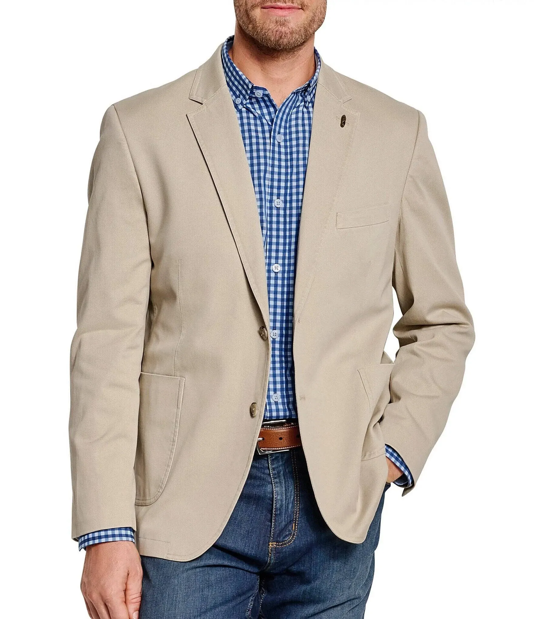 Johnston & Murphy Men's Washed Cotton Blazer