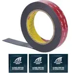 Bullshark Bond Black 3M Heavy Duty 0.5 Inch Double Sided Tape Mounting Tape Waterproof Foam Tape VHB 5952