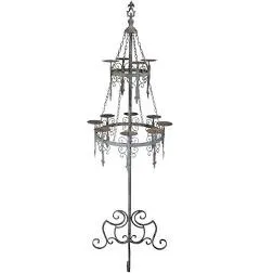 63.5'' H Malbork Castle Gothic Floor Candelabra