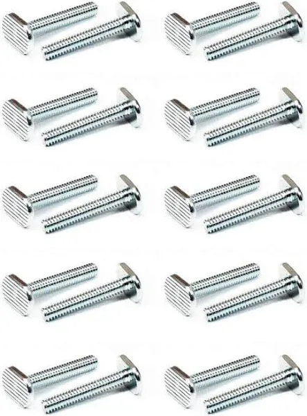 USA Made T-Slot Bolts 1/4”-20 Thread Size T-Bolts, 20 Pack (1.5")