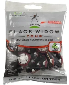 Softspikes Black Widow Tour cleat self adjusting Q fit 16 Count