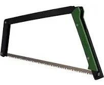 AGAWA - BOREAL24 -> 24 Inch Folding Bow Saw (Black Frame - Green Handle - All Purpose Blade)