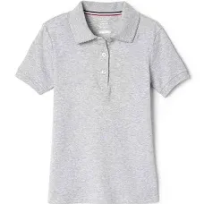 French Toast Girls&#039; Toddler Short Sleeve Interlock Polo with Picot Collar 3T